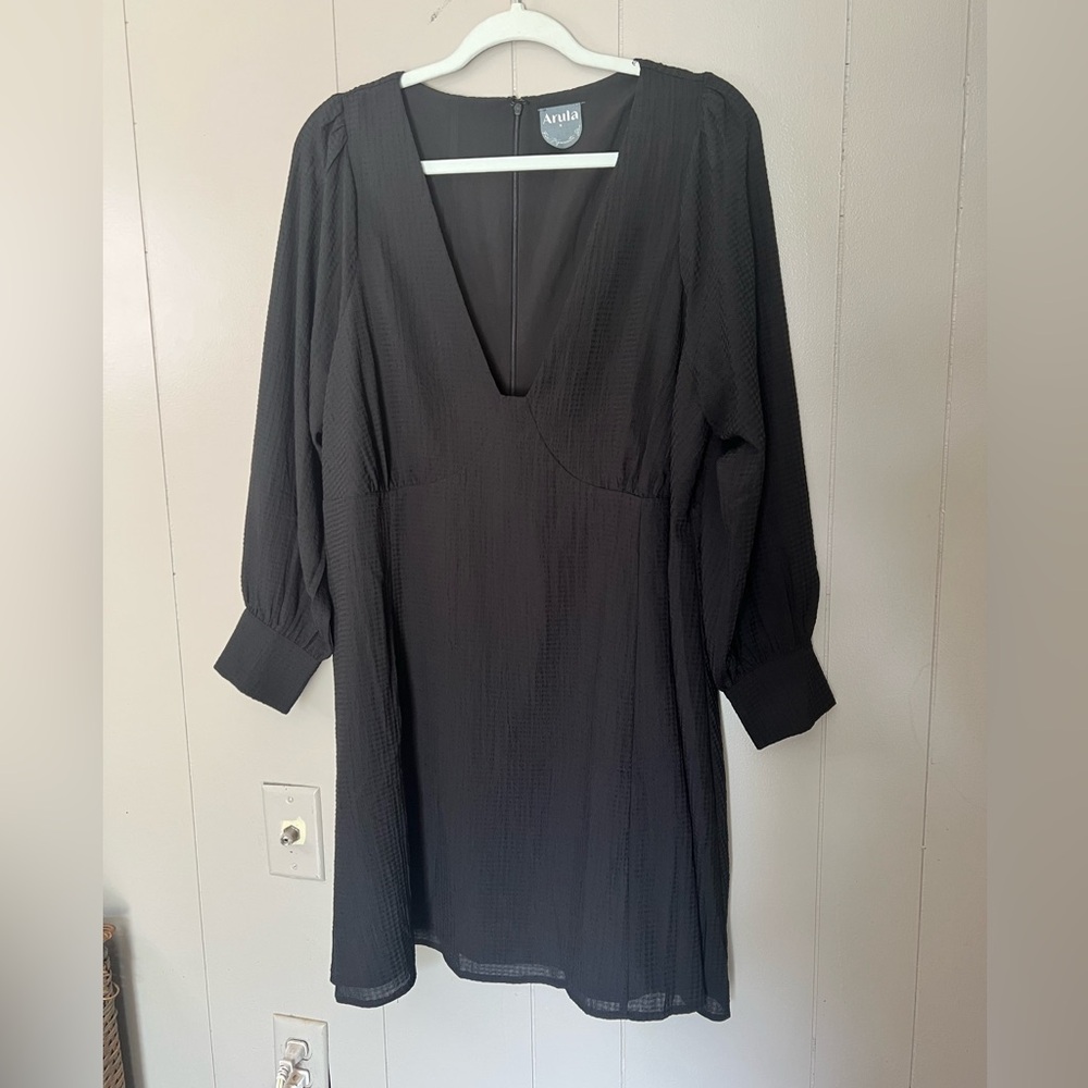 Arula Dress long Sleeves Black Sz X